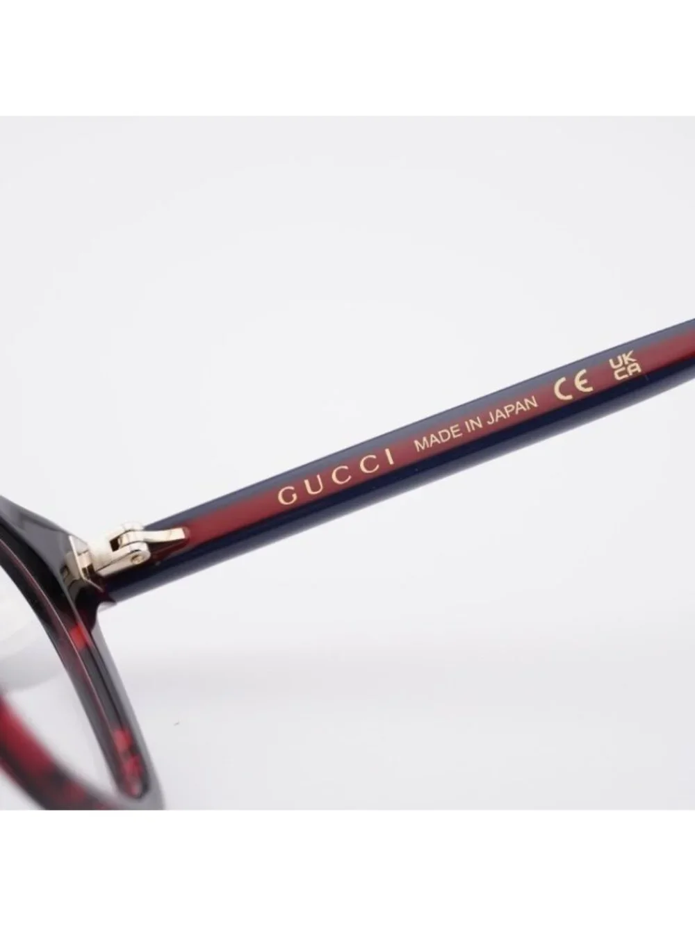 Gucci GG1864O 003 Eyeglasses Red Havana 50mm Square Frame - Picture 4 of 12